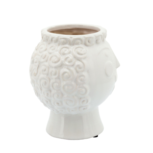 Maceta de Cerámica con Diseño de Rostro para Plantas de Interior y Exterior, Decoración Moderna - Product Image 3