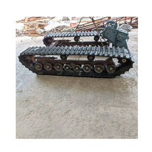 Sasis Kendaraan Tak Berawak Beroda Rantai Platform Robot Mobil dengan Rantai Karet - Product Image 2