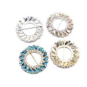 S373 Venta caliente al por mayor mujeres Rhinestone cinturón hebilla redonda Rhinestone zapato hebillas Decoración - Product Image 6