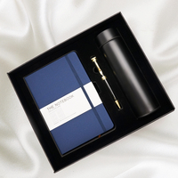 Caja de Regalo Personalizada Promocional, Caja de Regalo con Libretas de Cuero PU A5, Libretas de Tapa Dura con Portaplumas al por Mayor