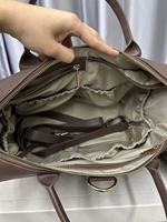 Sac à main de luxe en cuir PU 3-en-1 portable, sac à dos à langer pour maman avec sangles de fixation pour poussette, idéal pour les voyages et le quotidien