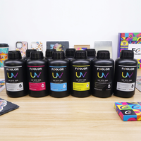Tinta UV DTF FCOLOR 500ML untuk Printer UV, Tinta Langsung ke Film UV yang Cerah untuk Printer Stiker dengan Ep XP600 TX800 I3200 L805 DX5 DX7