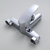 Mitigeur thermostatique mural ITALOMIX pour bain et douche, corps en alliage de zinc, finition chrome poli, robinet de baignoire eau chaude/froide avec inverseur