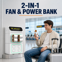 Kiosco de Alquiler de Baterías Portátiles Compartidas Convertible con 8 Ranuras, Terminal Inteligente