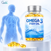 Capsules de DHA Oméga 3 à haute concentration, pour la santé cardiovasculaire et la fonction cérébrale, étiquette privée personnalisée, complément OEM
