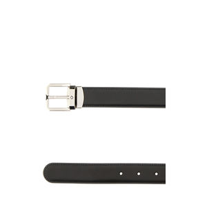 Ceinture réversible réalisée en cuir lisse. -Fermeture à boucle-Intérieur contrasté MONTBLANC Extérieur: 100% Finition cuir: S - Product Image 2