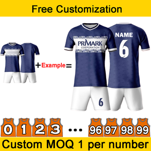 Conjunto de Uniforme de Fútbol Personalizado con Logotipo, Números y Patrón, para Entrenamiento y Competencia en Equipo, para Hombres, Estudiantes y Niños, Transpirable, Servicio OEM 100% - Product Image 3