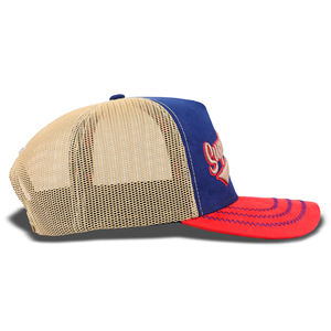 Gorras Trucker de 5 Paneles de Gamuza de Alta Calidad Personalizadas de Tcap China, Gorra con Logotipo Bordado en Relieve - Product Image 4