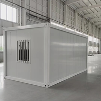 Maison pliante personnalisée de 20 pieds, maison préfabriquée modulaire pliable, villa portable isolée et étanche pour bureau ou maison d'hôtes