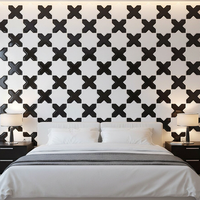 Autocollant mural 3D auto-adhésif, fleur, imperméable, écologique, papier peint PET à coller et à décoller pour la chambre à coucher, la cuisine, la décoration de maison en location