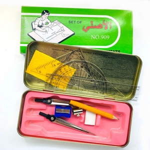Juego de Papelería Matemática con Caja de Geometría Metálica al por Mayor, Regreso a Clases para Estudiantes - Product Image 1
