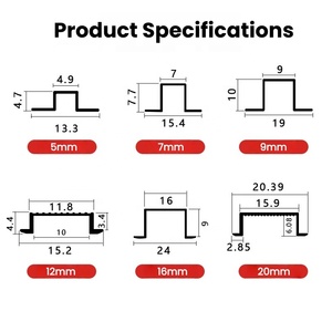 Niuyuan giá bán buôn đồ nội thất cạnh TRIM đa mà<span class=keywords><strong>u</strong></span> Anodized nhôm <span class=keywords><strong>U</strong></span> kênh hồ sơ cho gạch - Product Image 6