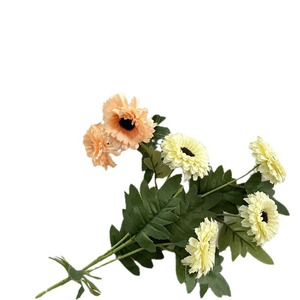 Bouquet de fleurs artificielles Cosmos, 4 têtes, fleurs en soie pour mariage, décoration de la maison, plantes - Product Image 5