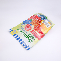 Sachet refermable personnalisé avec logo, petit format, en plastique et aluminium, avec fermeture éclair, pour emballage alimentaire
