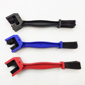 Cepillo para cadena de bicicleta, herramienta de limpieza multifunción para mantenimiento de ruedas libres y cadenas de bicicleta, colores rojo, azul y negro - Product Image 1