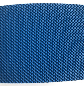 Fırın, Deniz Ürünleri ve Paketleme Hatları için Yeni Mavi PU Yağa Dayanıklı Baklava Desenli Konveyör Bant - Product Image 3