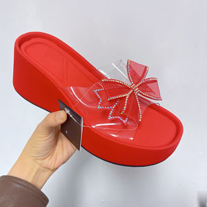 Sandales Mule Compensées Babouches ZA pour Femme à <span class=keywords><strong>Talon</strong></span> Haut, Plateforme et Semelle Épaisse, Bande Transparente - Product Image 4