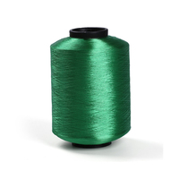 Fil DTY 100% polyester teint en masse, écologique et recyclable, 300D/96F, pour couture et broderie, qualité AA