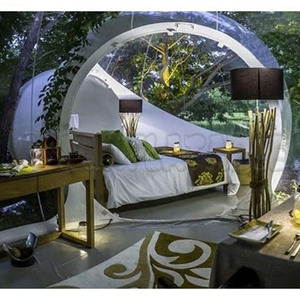 Outdoor Hotel <b>Inflatable</b> Glamping Geodesic <b>House</b> Camping Bubble Big Dome Tent Customized Bubble Outdoor Hotel Inflatab - Product Image 4