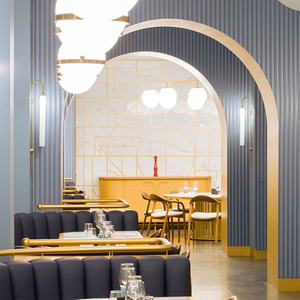 Juego de Muebles de Comedor de Alta Gama con Sillas de Madera Maciza y Mesa de Cuero Comercial Personalizada para Bistro Francés o Cafetería - Product Image 3