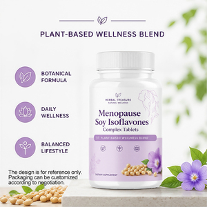 Comprimés <span class=keywords><strong>de</strong></span> soutien pour <span class=keywords><strong>la</strong></span> <span class=keywords><strong>ménopause</strong></span>, complexe d'isoflavones <span class=keywords><strong>de</strong></span> soja avec magnésium, B6, D3, zinc pour l'équilibre féminin - Product Image 1