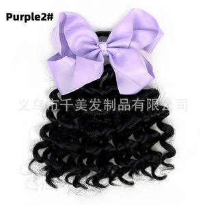 Nuevo Accesorio para el Cabello Infantil Africano 2023, Tocado con Moño y Trenza, Peluca <span class=keywords><strong>de</strong></span> Cola <span class=keywords><strong>de</strong></span> Caballo, Accesorios para el Cabello Vivian Unisex - Product Image 3