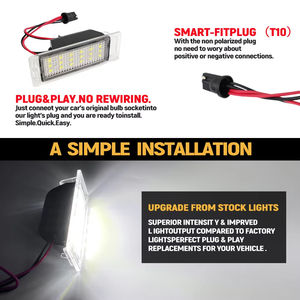 2 Luces LED para Matrícula para <span class=keywords><strong>OPEL</strong></span> VAUXHALL <span class=keywords><strong>MOKKA</strong></span> X Insignia Sports Tourer Cadillac GMC Chevrolet Cruze Camaro Corvette - Product Image 4