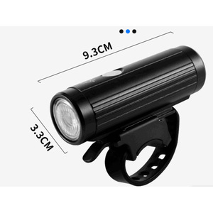 Lampe de vélo en alliage d'aluminium, phare LED rechargeable par USB, 4 modes, étanche IPX4, noir, pour la conduite nocturne et l'utilisation en extérieur - Product Image 2
