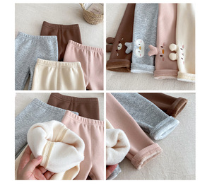 Nuovi <span class=keywords><strong>Leggings</strong></span> Imbottiti per Bambine con Decorazioni 3D di Animali, Pantaloni Felpati Disponibili in Stock, Servizi di Vendita all'Ingrosso e Personalizzazione - Product Image 4