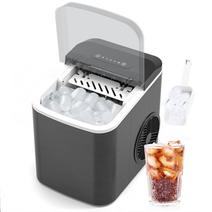 Mini Automatic Bullet <b>Ice</b> <b>Maker</b> 2.2L Touch Control Home Use Dark Gray Plastic Electric <b>Ice</b> Cube <b>Maker</b> With Water Tank - Product Image 1