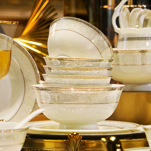 Hot Sale Handmade Ceramic Christmas Stoneware Dinnerware Sets <b>Cheap</b> Wholesale Dinner Plate Set for China - Product Image 4