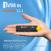 Tv98 Rockchip 3228a Android 12.1 Mini Stick 2.4g/5g Wifi 1gb/8gb/2gb/16gb Hd Tv M3u