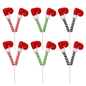 Adornos Colgantes de PVC y Papel Hechos a Mano para Decoración de Árboles de Navidad con Forma de Pierna de Elfo, 30x19cm, Venta al por Mayor TC - Product Image 2