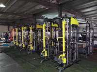 Rack de Squat de Haute Qualité pour Gym, Machine Smith, Couleur Personnalisée, 1250x1650x2200mm avec Sangles de Cheville (2)