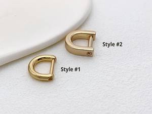 Anneaux en D à visser X Mm Mm Mm Or clair Argent Accessoires de sac à main Quincaillerie pour sacs - Product Image 2