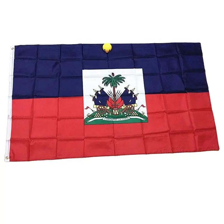Высококачественные дешевые флаги гаитянского национального флага размером на заказ, 3 Х5 фута