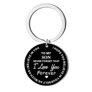 Duoying mode 26 lettres alphabet <span class=keywords><strong>porte</strong></span>-clés mignon <span class=keywords><strong>porte</strong></span>-clés en métal personnalisé pour <span class=keywords><strong>fils</strong></span> fille cadeau - Product Image 1