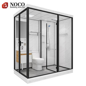 Meubles de salle de bain modernes et durables <span class=keywords><strong>en</strong></span> matériau de conteneur, armoires de lavabo modulaires à suspendre au mur pour usage hôtelier, toilettes portables - Product Image 3