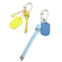 Sangle de téléphone tressée multi-brins avec mousqueton métallique, porte-clés, pendentif, cadeau pour breloque de sac
