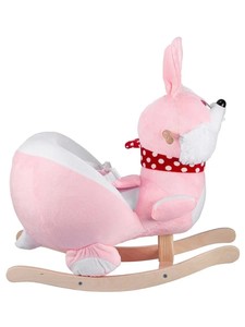 LULU LLTCAE Cheval à <span class=keywords><strong>bascule</strong></span> en <span class=keywords><strong>peluche</strong></span> en forme de lapin pour enfants - Product Image 3