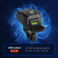 Chargeur de téléphone portable étanche pour véhicule électrique, port USB unique avec fonction boussole, chargeur rapide pour vélo électrique