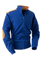 Veste décontractée pour homme, printemps-automne, sport, jacquard, manches longues, fermeture éclair, col à revers