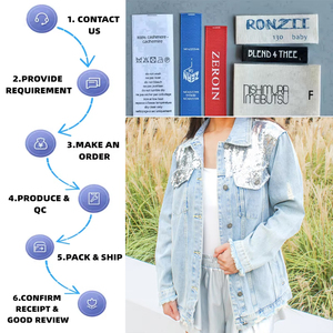 Chaqueta vaquera con lentejuelas de estrellas del 4 de <span class=keywords><strong>julio</strong></span>, chaqueta vaquera con botones de lentejuelas adornadas, chaqueta vaquera con lentejuelas de estrellas - Product Image 2