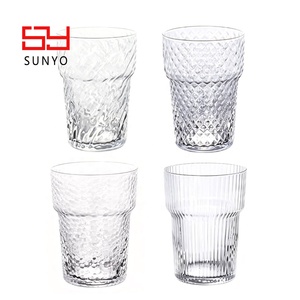 Vaso <span class=keywords><strong>de</strong></span> Agua <span class=keywords><strong>de</strong></span> Vidrio Transparente con Diseño Europeo Moderno, Personalizable con Logotipo Decorativo - Product Image 2