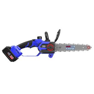 Motosierra Eléctrica Inalámbrica Industrial, Mini Portátil con Depósito de Aceite, Batería de Litio de 21V, Modelo Manual para Bricolaje, OEM Disponible, 18.3cc, Guía de 12 Pulgadas - Product Image 1