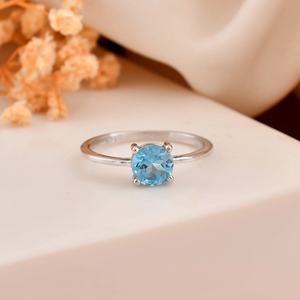 แหวนบลูทูธรูปหัวใจสีเงินสำหรับผู้หญิงชุบโรสโกลด์ดีไซน์คลาสสิกเพรียวบางสำหรับงานแต่งงานงานหมั้นหรือของขวัญ - Product Image 4