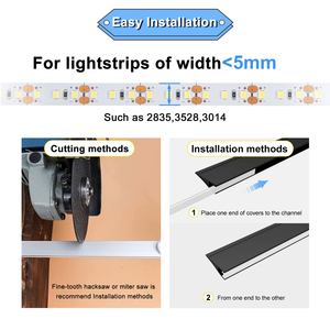 Perfil de aluminio LED de montaje moderno AP92 para muebles de cocina tira de Luz lineal LED para armario - Product Image 3