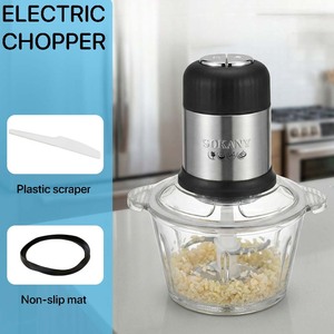 <span class=keywords><strong>Hachoir</strong></span> à <span class=keywords><strong>viande</strong></span> électrique standard européen 2L avec tête à 4 lames, multifonctionnel pour hacher, 800W - Product Image 2