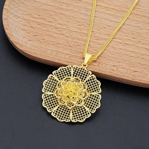 JXX 2024 Women's Fashion Necklace Pendant New Design Brass with Gold Plating Jewelry for Kids - Product Image 3