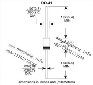 IN4001 IN4002 IN4003 <span class=keywords><strong>IN4004</strong></span> IN4005 IN4006 IN4007 डायोड - Product Image 5
